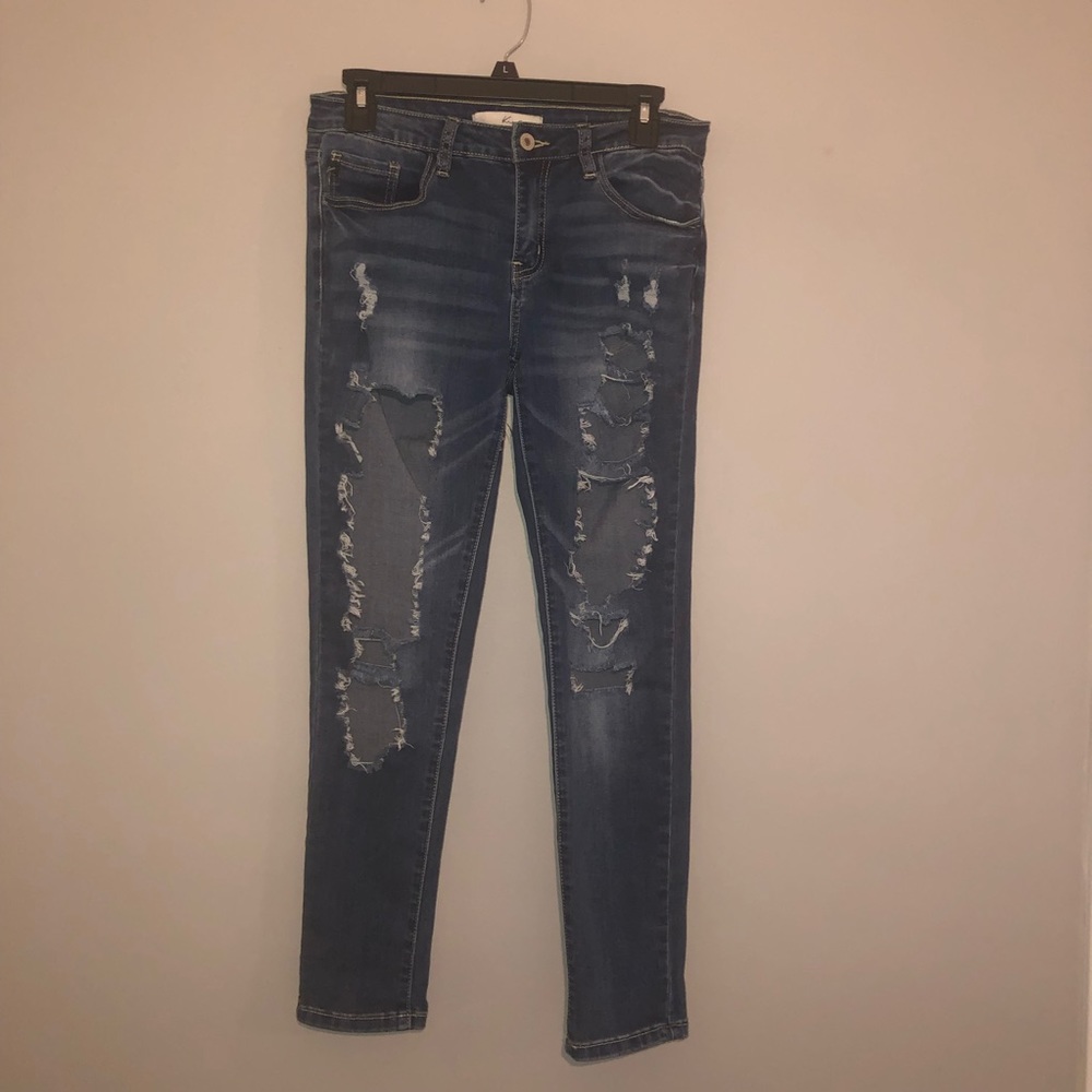 Women’s 7 Ripped skinny Jeans